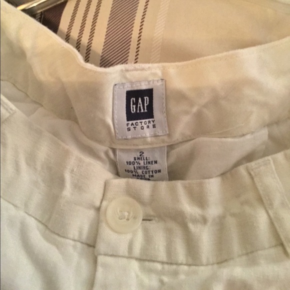 Gap LIKE NEW white linen pants size 2 - Picture 7 of 7